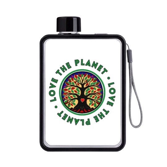 Tree: detailed, relaxing, & positive Flat Water Bottles