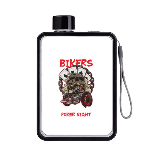 Poker Casino Poker Player Gambling Roulette Flat Water Bottles