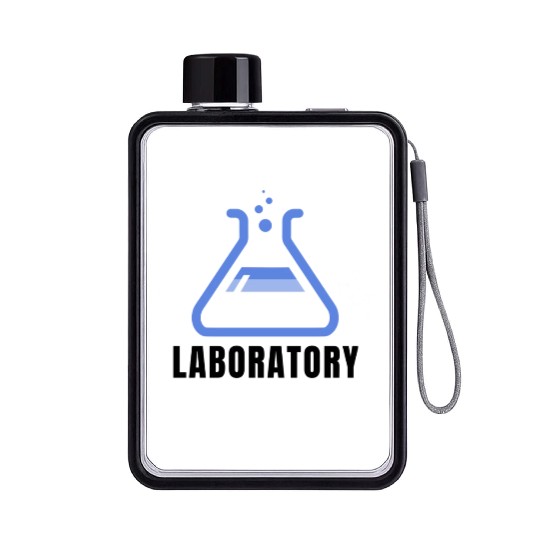 Medical Laboratory scientist-Science designs Flat Water Bottles