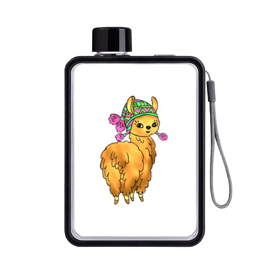 Spring Llama Flat Water Bottles