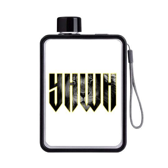 YHWH Yahweh Lion Christian Flat Water Bottles