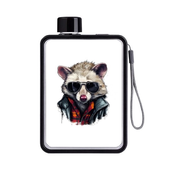 Street Survivor: Urban Opossum Vibes | Opossum Lov Flat Water Bottles