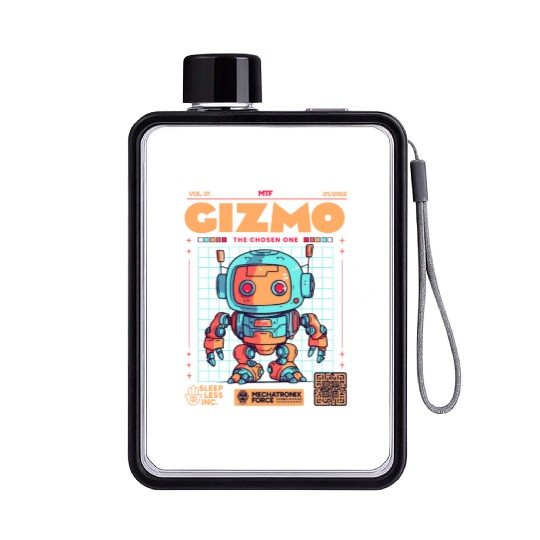 Gizmo Mecha Flat Water Bottles