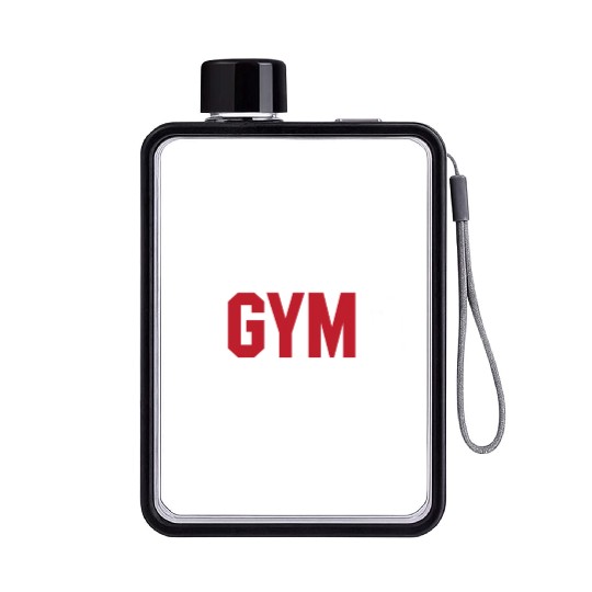 Funny Gym Fitness Workout Flat Water Bottles