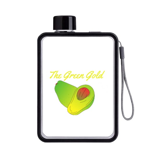 Avocado The Green Gold Flat Water Bottles