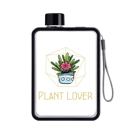 Plant Lover Fancy Houseplant Flat Water Bottles