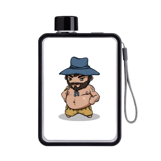 Farmer TeeJ Chibi Flat Water Bottles