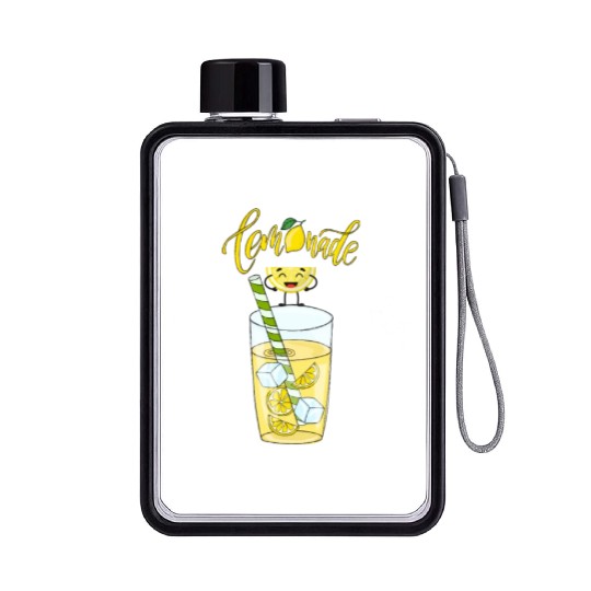 sweet lemonade Flat Water Bottles