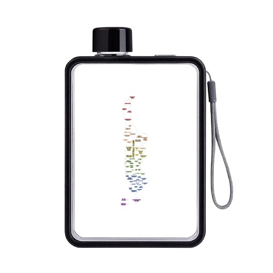 NYC Manhattan Pride Flat Water Bottles