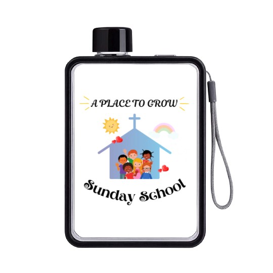 A Place To Grow Sunday School Flat Water Bottles
