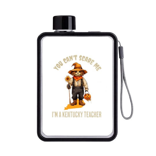 I’m a Kentucky Teacher Halloween Fall Autumn Flat Water Bottles