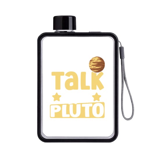 Astrology We Don't Talk About Pluto Solar System Flat Water Bottles