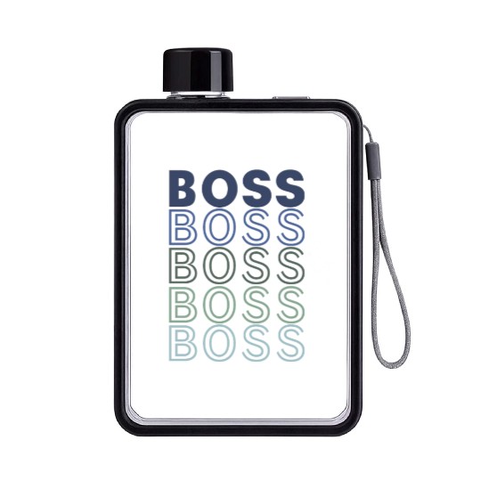 Boss gift for father in Christmas Flat Water Bottles