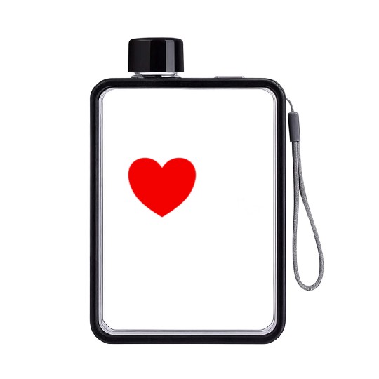 I Love My Cousin Red Heart Redneck Love My Cousin Flat Water Bottles