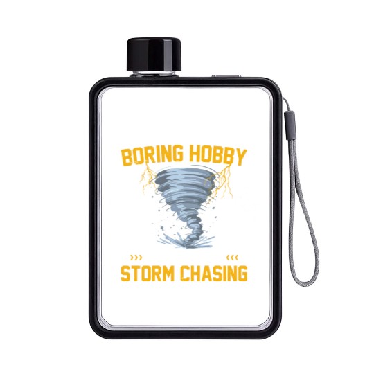 Storm Chaser gift idea | Tornado Meteorologists Flat Water Bottles