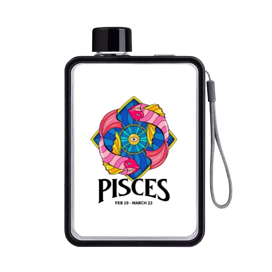 Pisces Pride Flat Water Bottles: Show Off Your Zodiac