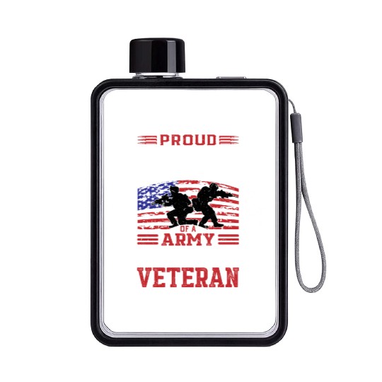 Proud Son Of A Army Vietnam Veteran Flat Water Bottles