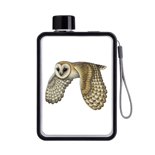 Barn Owl Flat Water Bottles