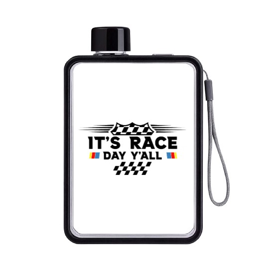 It s Race Day Y all Funny Racing Drag Car Truck Flat Water Bottles