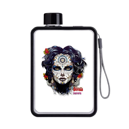 Day of the Dead Divas - Aurora Flat Water Bottles