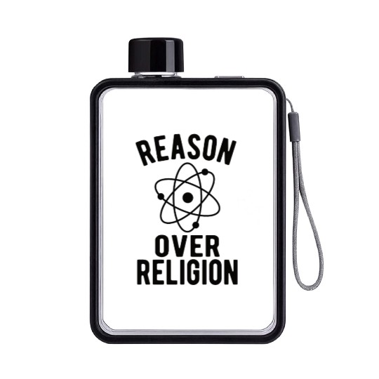 Atheist Atheism Anti Religion Securalism God Sucks Flat Water Bottles