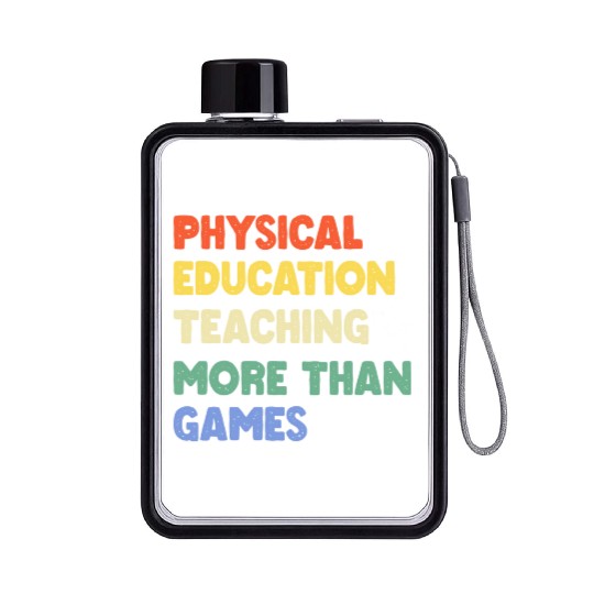 Physical Education Phys Edu Teacher Pe Flat Water Bottles