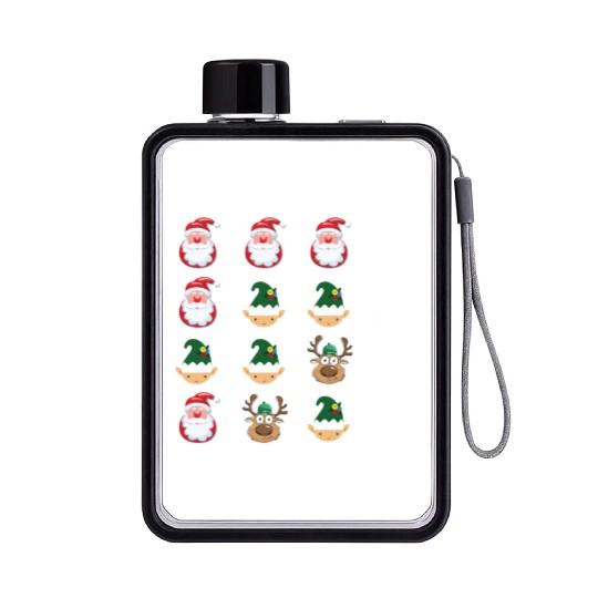 Math Teacher Christmas Flat Water Bottles Order of Operations