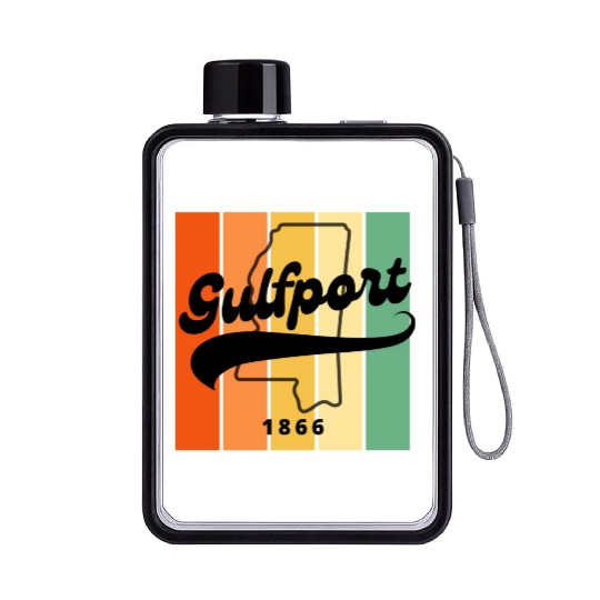 Gulfport Mississippi 1866 Flat Water Bottles