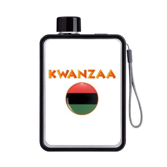 Kwanzaa's Cultural Tapestry, Songs, Dances, Drums. Flat Water Bottles