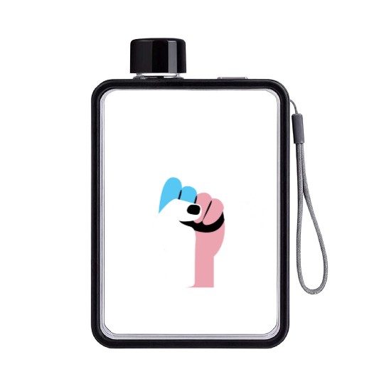 Trans Punk Transgender Pride Flat Water Bottles