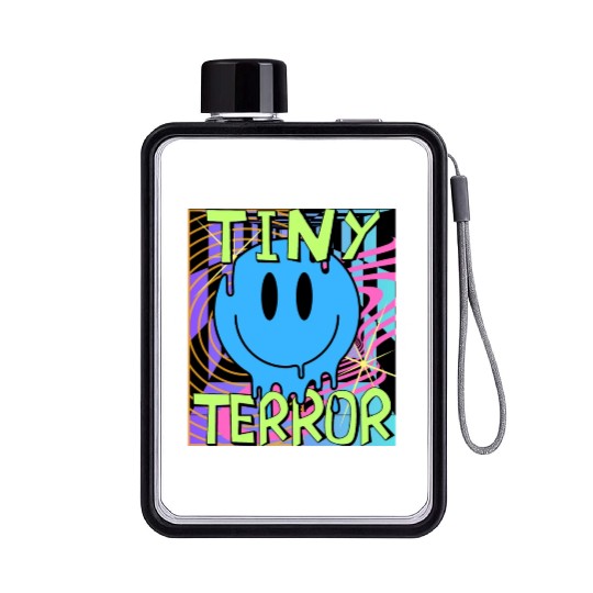 Tiny Terror Streetwear Flat Water Bottles All Neon Colors