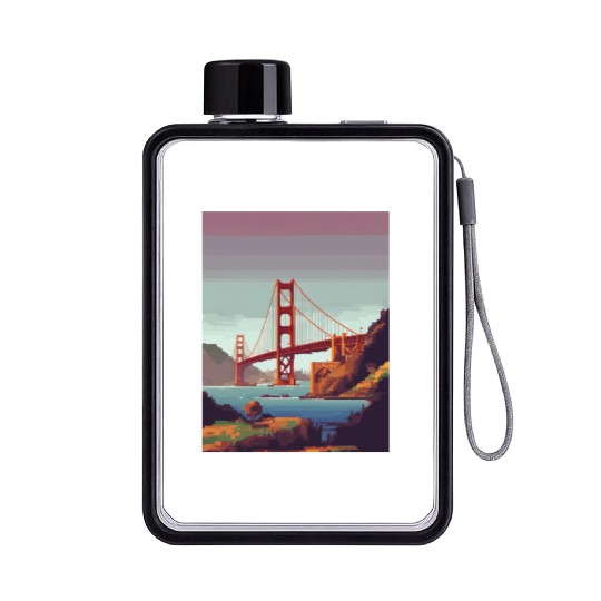 Golden Gate Bridge California Flat Water Bottles, Golden Gate