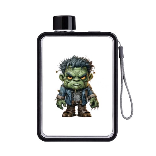 Halloween Frankie's Playful Monster Mash Flat Water Bottles