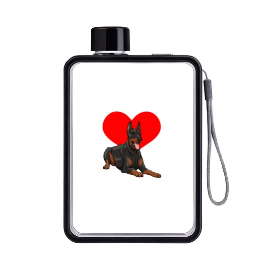 I Prefer Doberman Flat Water Bottles