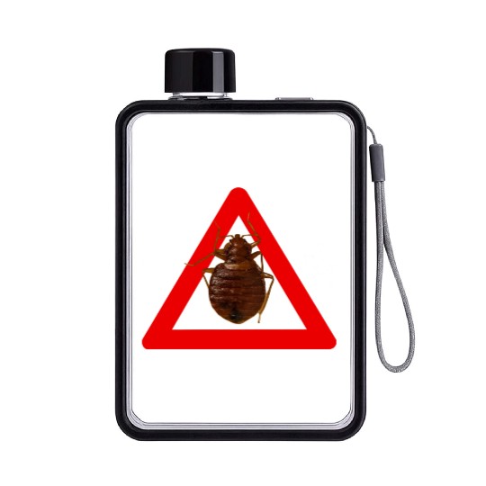 We are all against bed bugs Flat Water Bottles