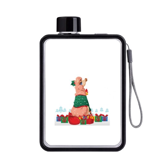 Fa La La La La La Llama Funny Gift Flat Water Bottles