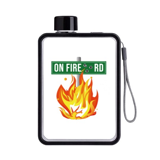 Onfire Road Records Street Sing Flat Water Bottles