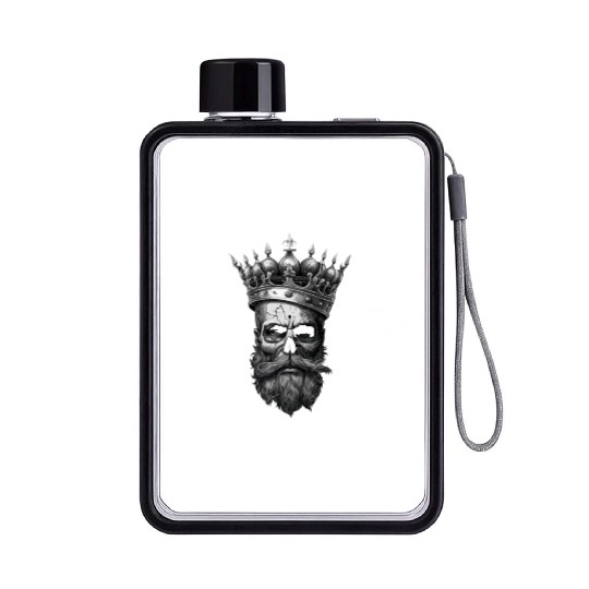 Card Game Gothic Halloween Poker Creepy Flat Water Bottles