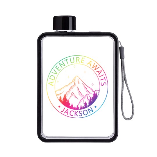 Jackson Jackson Hole Valley Wyoming Usa Adventure Flat Water Bottles