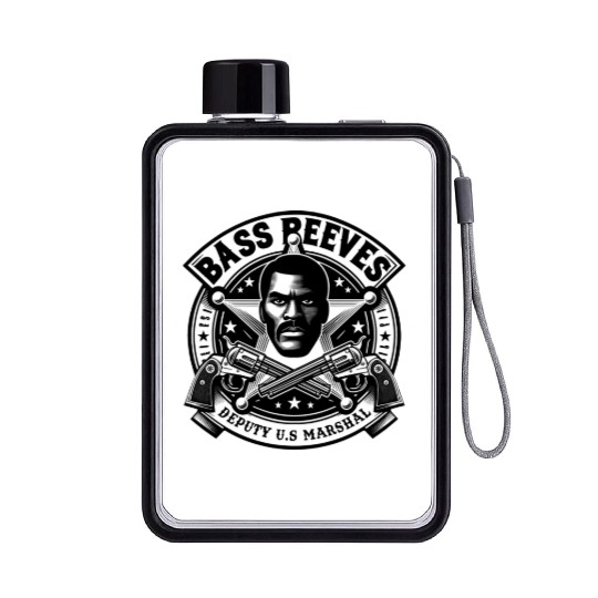 Bass Reeves Deputy US Marshel Flat Water Bottles