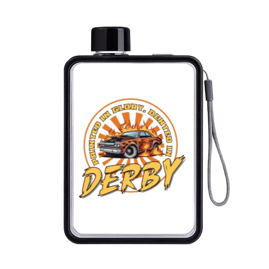Demo Derby Demolition Derby Demolition Derby Lover Flat Water Bottles