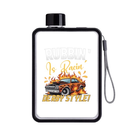 Demo Derby Demolition Derby Demolition Derby Lover Flat Water Bottles
