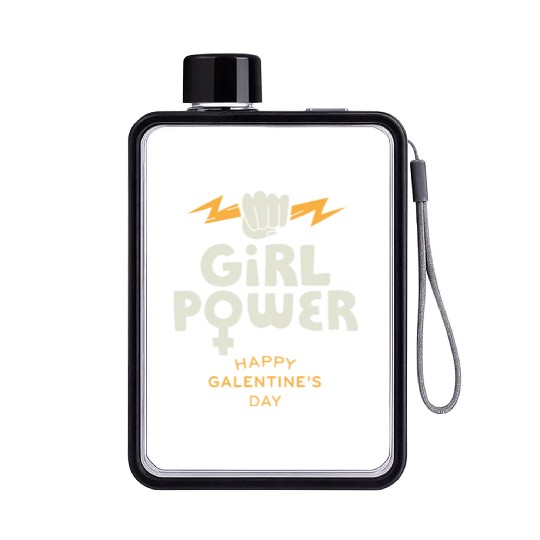 Be My Galentine. Galentine's Day Flat Water Bottles