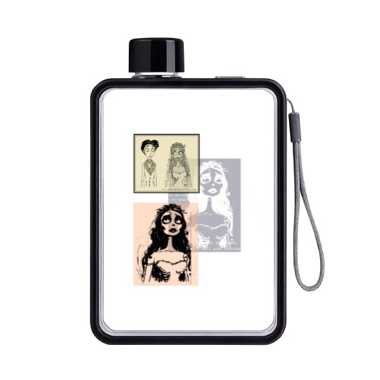 corpse bride Flat Water Bottles