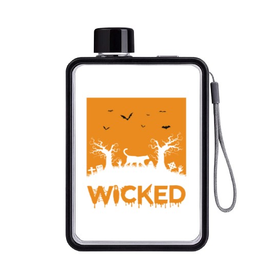 Halloween Feeling wicked Flat Water Bottles