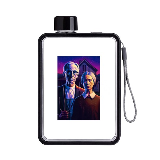 American Gothic Flat Water Bottles