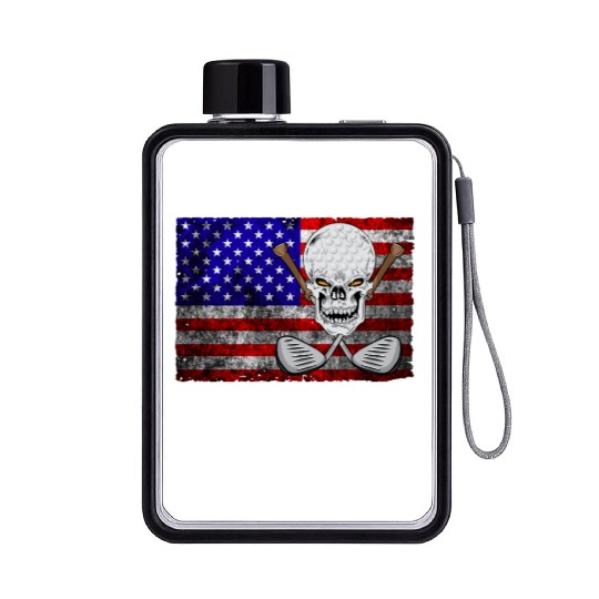 Merica Golf Flat Water Bottles