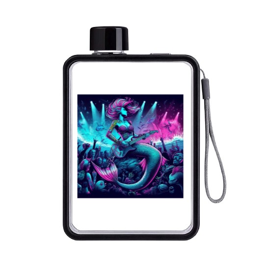 rock and roll under the sea Flat Water Bottles