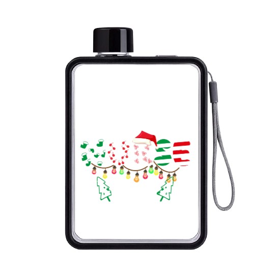 One merry Oncology Nurse Christmas Flat Water Bottles