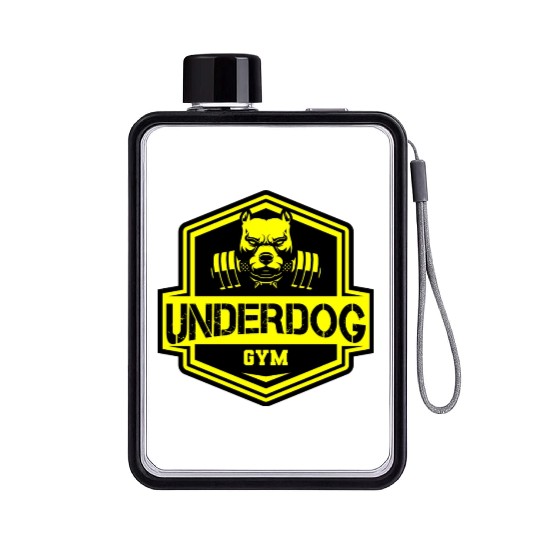 Pitbull - Underdog GYM Flat Water Bottles